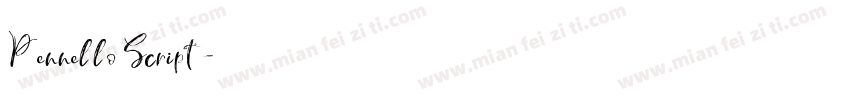 Pennello Script字体转换